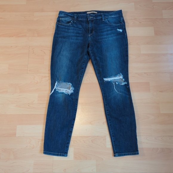 Joe’s Jeans Distressed Ripped Knee Aveline Skinny Ankle Jeans 31W - Picture 4 of 12